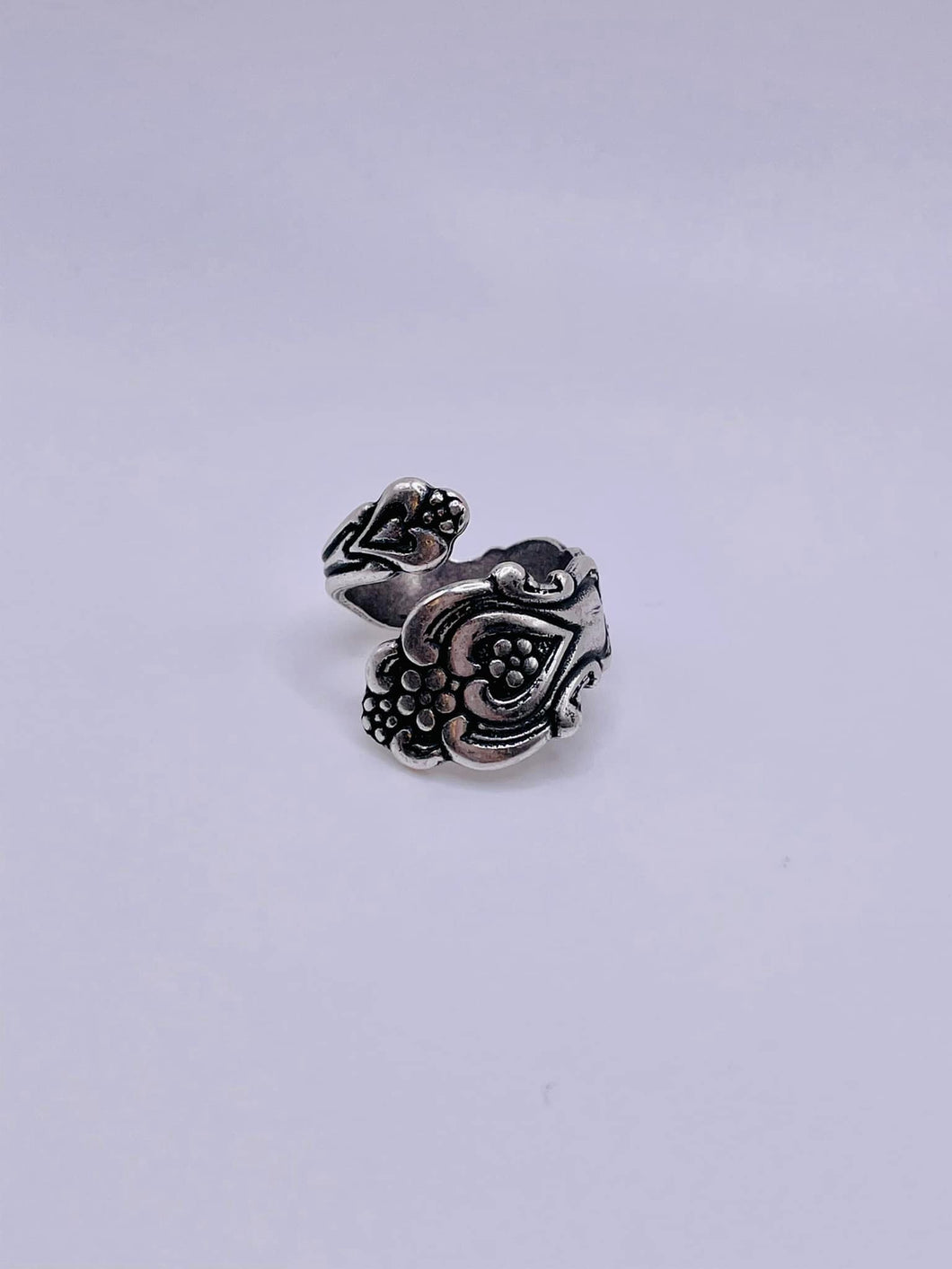 Floral Heart Spoon Ring